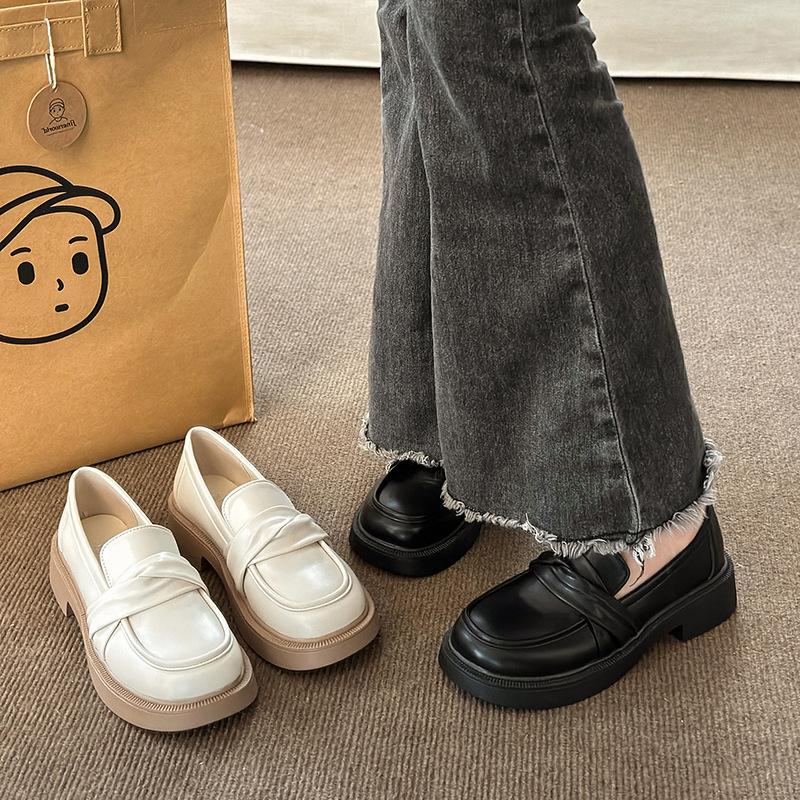 British Style Small Leather Shoes Women's Shoes Student Korean Version 2025 Spring and Autumn New Loafers Women's Spring Platform Single Shoes