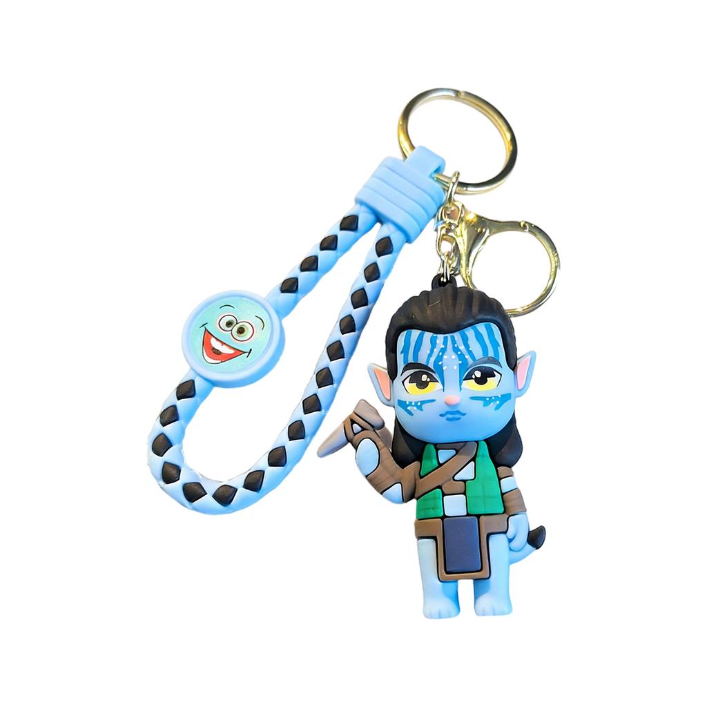 Kreativ Tecknad Nyckelring Tredimensionell Docka Väska Par Hänge Bilnyckelring Gåva