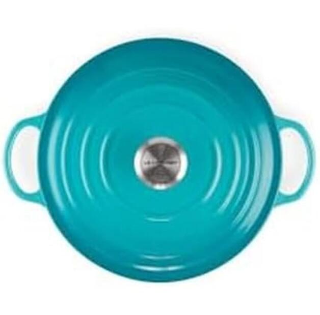 Чугунная кастрюля Le Creuset Signature La Marmite family pot 26cm caribbean 4.1l (21114261700430)