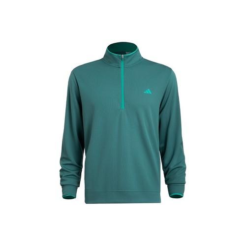adidas Golf Sports Half-Zip Long Sleeve T-Shirt for Men, Dark Green S темно-зеленого