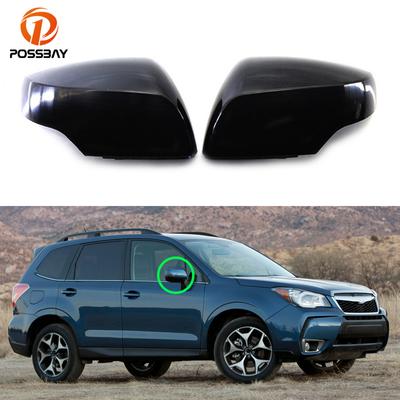 Auto Links/Rechts Rückspiegel Abdeckung Schwarz Rückansicht Kappe Trim für Subaru Forester 2014 2015 2016 2017 2018 außen