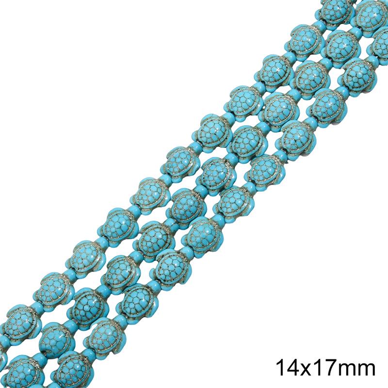 Synthetic Blue Turquoise Round Loose Beads for DIY Jewelry Accessories - Bracelets, Necklaces, Pendants