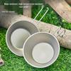 Portable Titanium Folding Snow Shovel & Camping Bowl/Cup for Outdoor Use