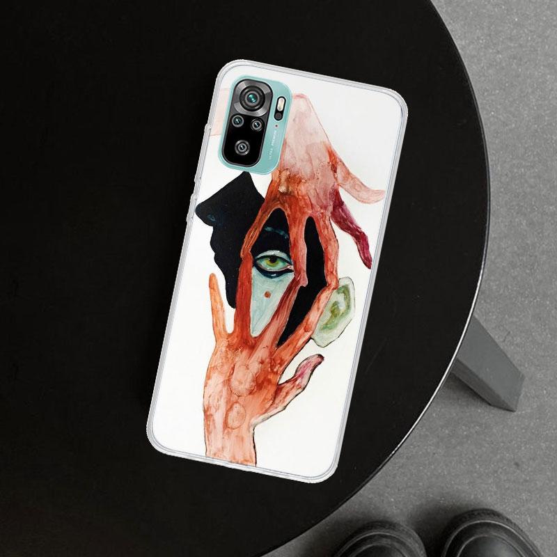 Japanese Horror Manga Style Phone Case Cover For Xiaomi Redmi Note 15 14 13 12 11 Pro Plus 14S 12S 11S 11T 11E 10S 10 Customized
