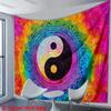 VIKAMA MandalaStyle YinYang Tai Chi Tapestry Colorful Artistic Banner Wall Decoration For Living Room And Bedroom