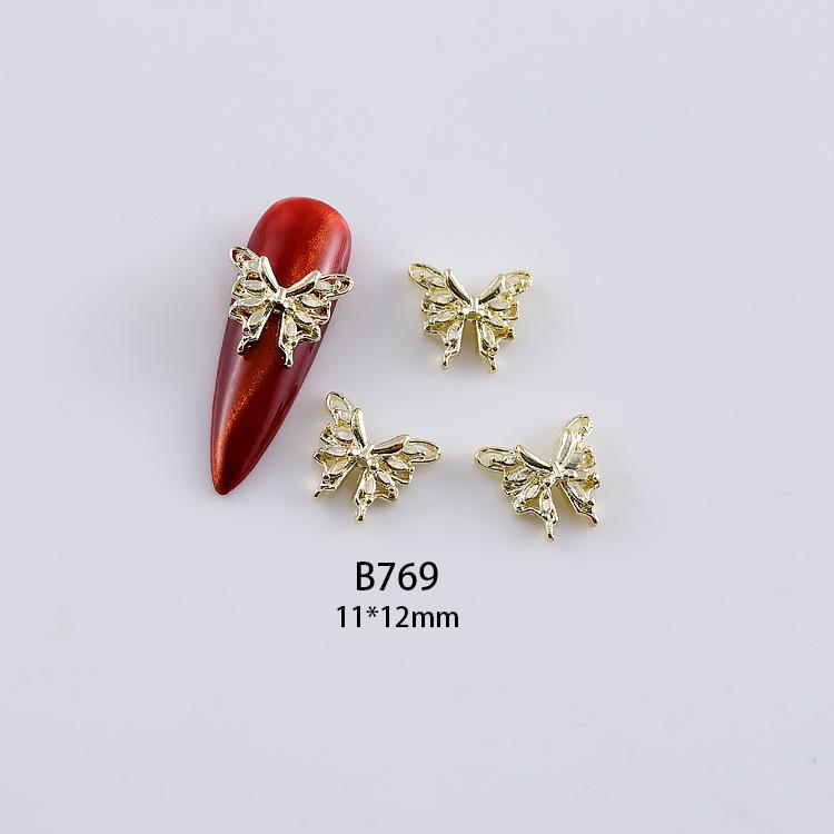 3D Alloy Hollow Butterfly Nail Art Jewelry