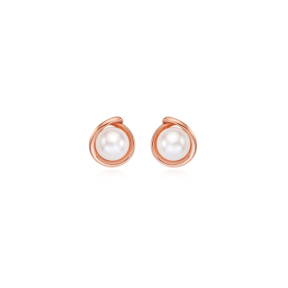 STONEHENGE Silver Pearl Earrings Sc24A18T