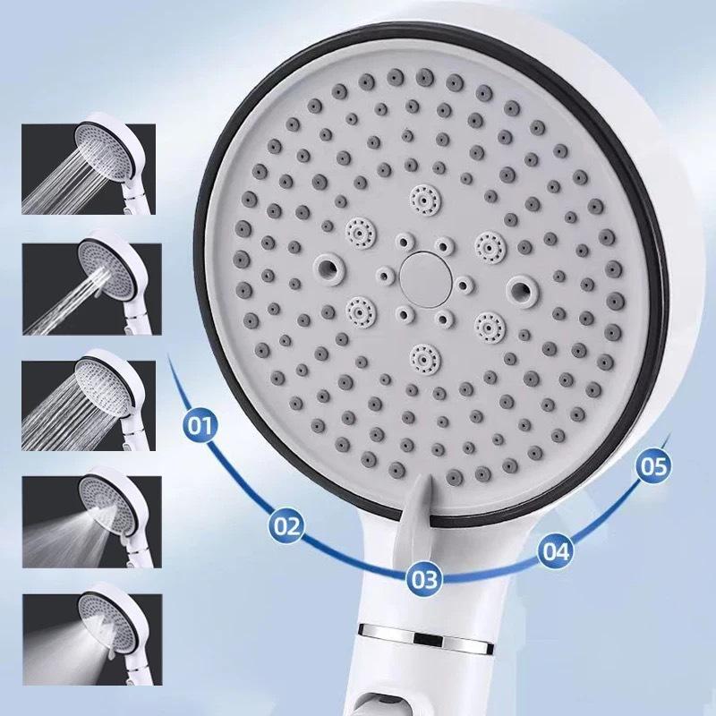 Filter Spray Five-speed Booster Large Panel Shower Head Home Shower Bath Handheld Shower Head Plus Hose Set