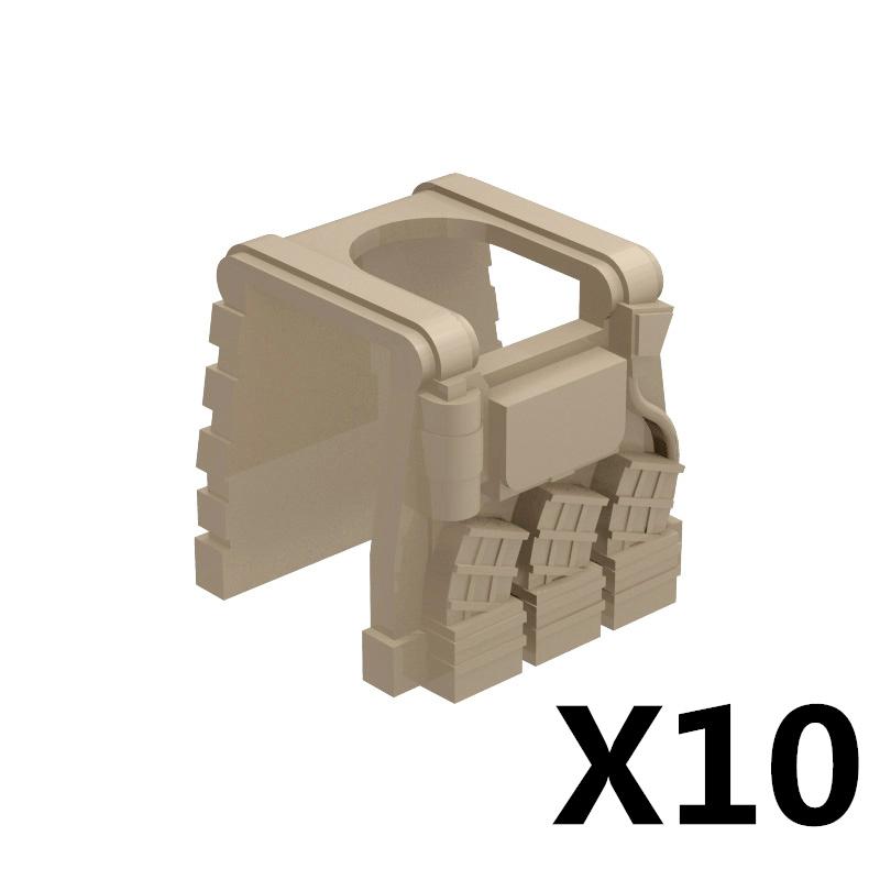 Military Figure MOC Building Block Accessories Vest Equipment Soviet American Soldier Helmet Hat Kit Mini Brick Toy Gift K48