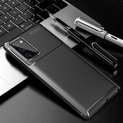 For Samsung Galaxy S20 FE Plus Ultra Note 20 Ultra A70S  A51  A42 A52 A72 5G Carbon FIber Cover Protection Phone Case
