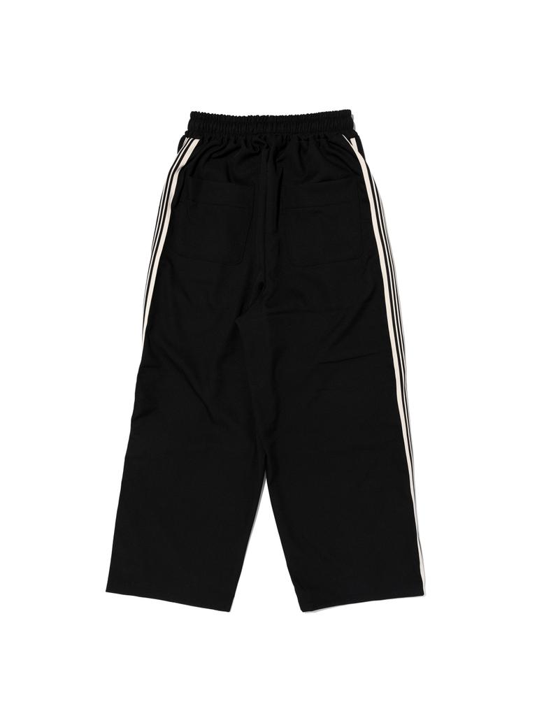 OTHERFITS Double-Pleat Taping Training Track Pants (Black)