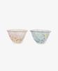 Afternoon Tea Living: Pair of Edo Glass Sake Cups (JG25) In Blue