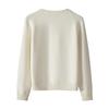Women's Crew Neck Long Sleeve Knit Cardigan Regular Fit Casual Sweater for Autumn Spring