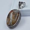Lace agate Oval Cut 78.80 Ct Pendant Healing Stone 925 Silver Gemstone SD-01-S