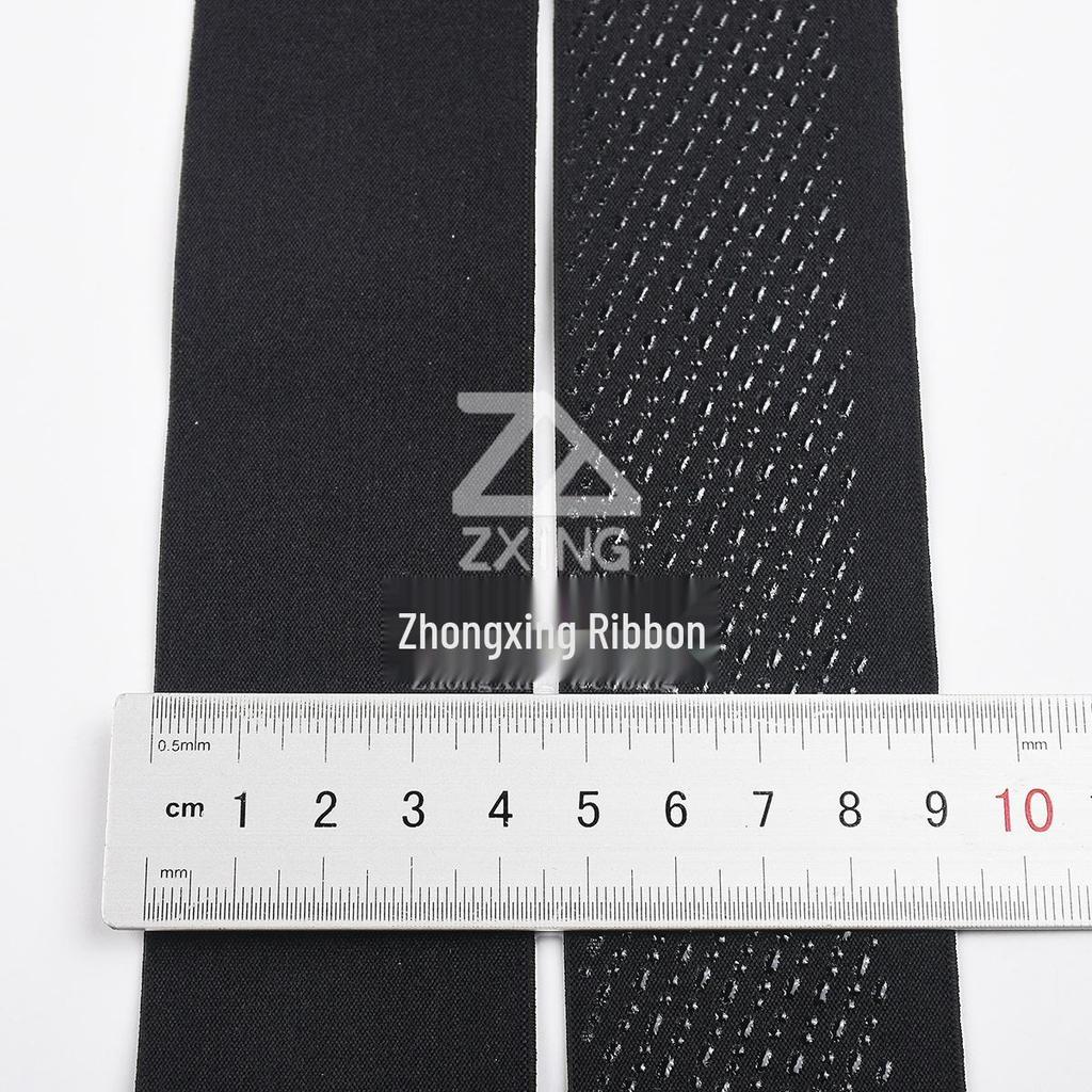 4.5cm Slanted Stripe Non-Slip Elastic Band for Sports Protective Gear and Waistbands