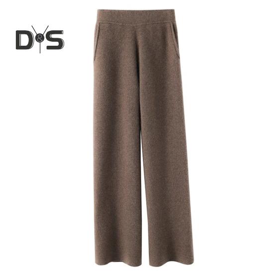 Dámské Kalhoty Elastické Vysoký pas Volný Široká noha Jednobarevné Rovné Jednoduchý styl Ležérní Kapsy Tenké Měkké Prodyšné Dámské Kalhoty po celé délce