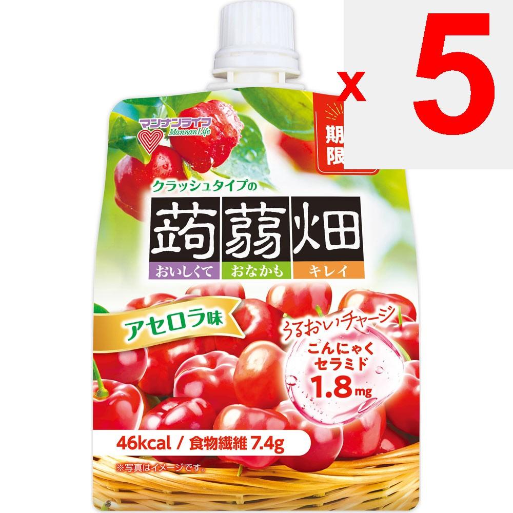 mannan life Konnyaku Hata Crush Type Acerola Flavor 150g Konjac Field Jelly Konjac Field