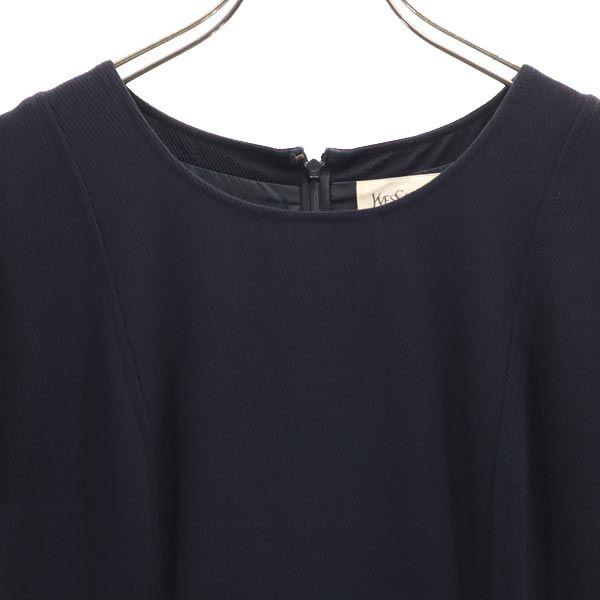 YVES SAINT LAURENT Sanyo Shokai Wool Blend Short sleeve one piece Women Used