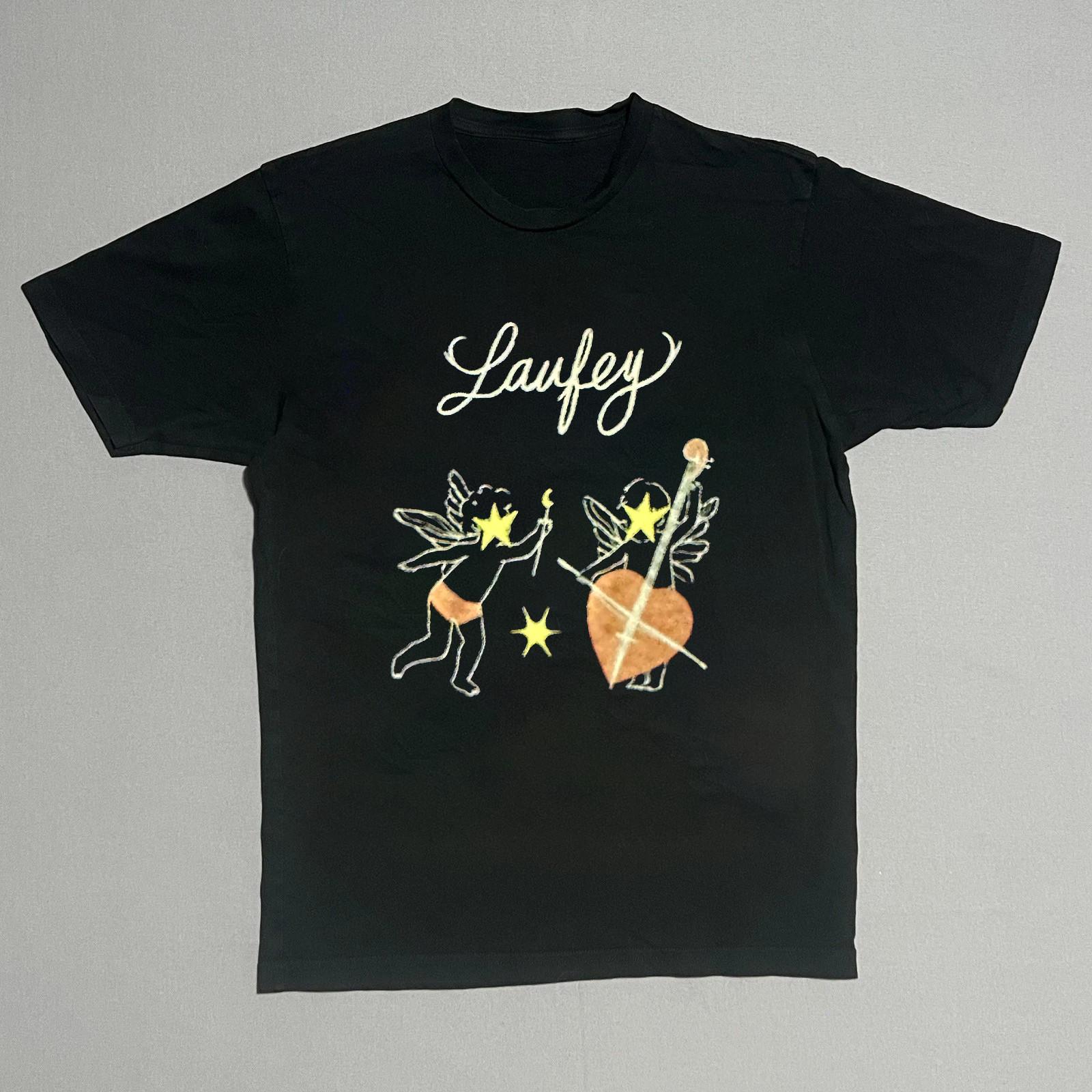New Collection Laufey Singer Short Sleeve Black S to 5XL Concert Shirt SN733 Unisex T-Shirt S