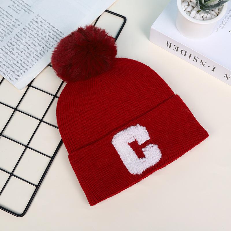 1pc Women's Winter Pompom Beanie Hat,Warm and Cozy Knit Hat Fleece Lining Skull Caps for Women,suitable for Outdoor Activities