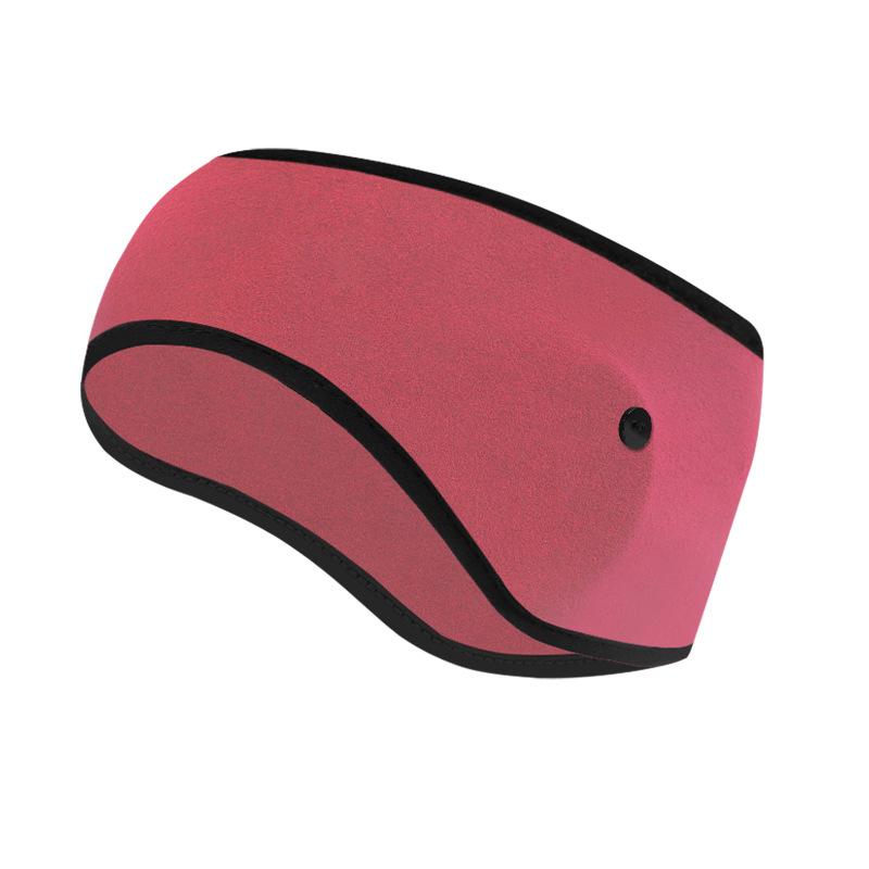 Winter Thermal Headband Ear Warmer Mask Button Design for Yoga Basketball Running Hiking Outdoor Sports Windproof Ear Cover