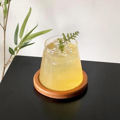 Keimeirite Flat-Bottom Glass Beverage Cup