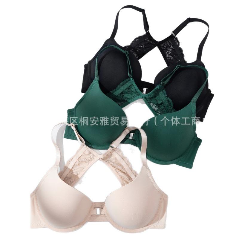 Women Sexy Comfortable Gathered Beautiful Back No Buckle Push Up Bra