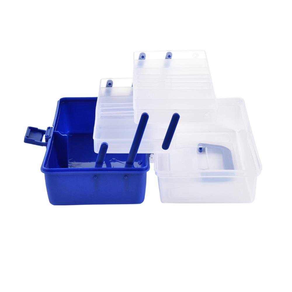 3 Layers Fishing Tackle Storage Box ABS PP Fishing Accessory Box  Outdoor Fishing