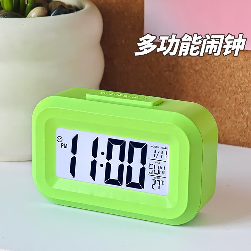 Student mini small alarm clock electronic clock desktop multi-function clock temperature display small alarm clock for primary school students