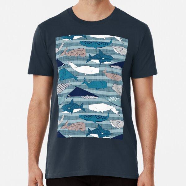 

Origami Sea // linen texture and nautical st S to 5XL Made in the AU/USA T-Shirt 3XL