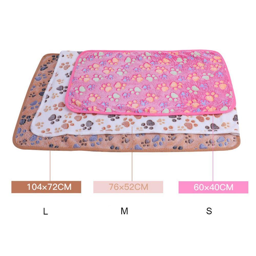 Plush Multi-color Optional Warm Cats Paw Winter Quilt Fleece Blanket Pet Blanket Flannel Blanket
