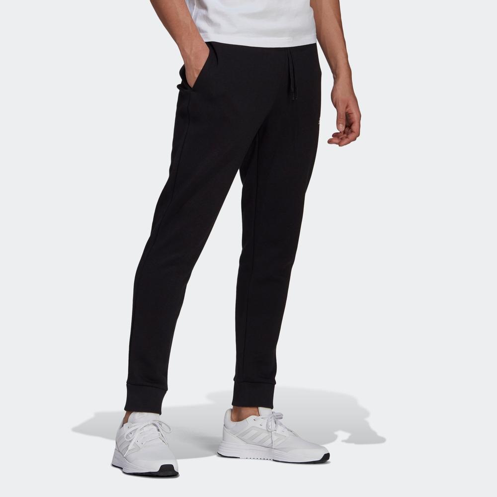 Adidas Embroidered Logo Jogger Sweatpants Men Bottoms Black GK9268