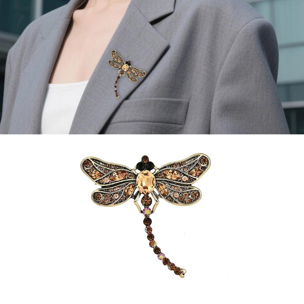 Delicate Dragon-fly Brooch For Evening Occasions Secure Fastening Easy To Pair With Outfits