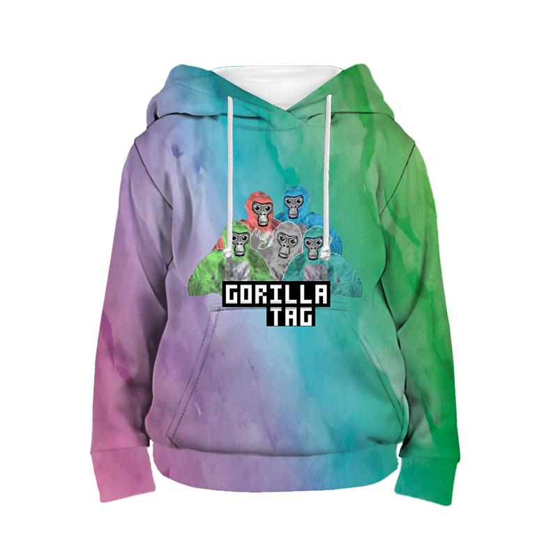 Gorilla Tag Monke Sweatshirts Autumn Baby Kids Tops Monkey Casual Sports Long Sleeve Clothing Sports Kids Boy Girl Toddler Hoodies