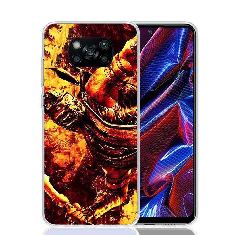 Mortal Kombat Phone Case For Xiaomi Poco F7 Ultra X7 X6 Pro X5 Redmi 15 15C 13 13C 12 12C 10 10A 10C 9 9A 9C 9T Shell Poco X7 X6