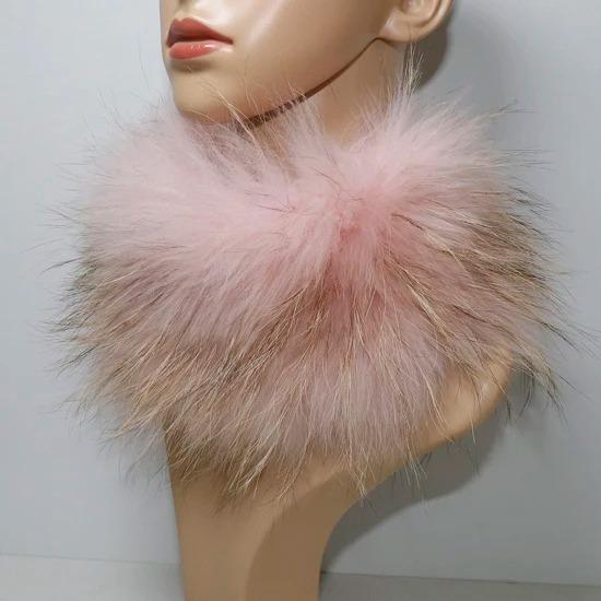 Nowy Szalik z Prawdziwego Futra Lisiego Opaski Futrzane Kobiety Zima Szaliki z Futra Lisiego Luksusowy Ocieplacz na Szyję Dobra Elastyczność Naturalne Futrzane Mufki