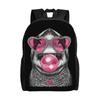 Glam Shark with Hearts Sunglasses Boujee Animal Backpack  Fun Backpacks Men Hiking Lightweight High School Bags High Quality