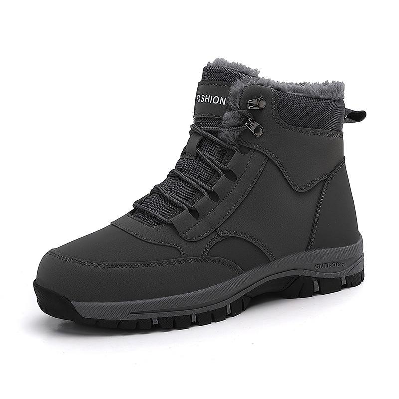 Couple Snow Boots 2025Winter New High Top Cotton Shoes Non-slip Platform Boot Super Warm Plush Couple Boots Outdoor Hiking Botas