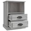 Nightstand Gray Sonoma 43x36x60 Cm