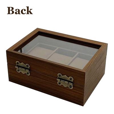 Watch Case Vintage Wooden Watch Display Case Watch Storage Box Watch Organizers of Men Gift Rectangle Watch Holder