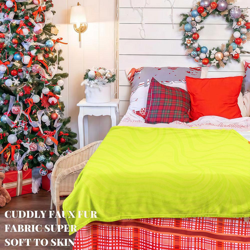 Neon Yellow Swirl Winter Summer Flannel Blanket Throw Fleece Soft Fuzzy Plush Cozy Fleece Blankets For Sofa Ideal Gifts