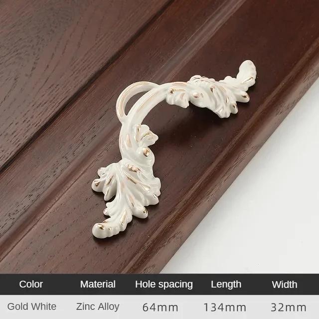 Zinc Alloy Rural Ivory White Cabinet Door Drawer Handle Cabinet Door Closet Kitchen Handle Wardrobe Door Furniture Handle