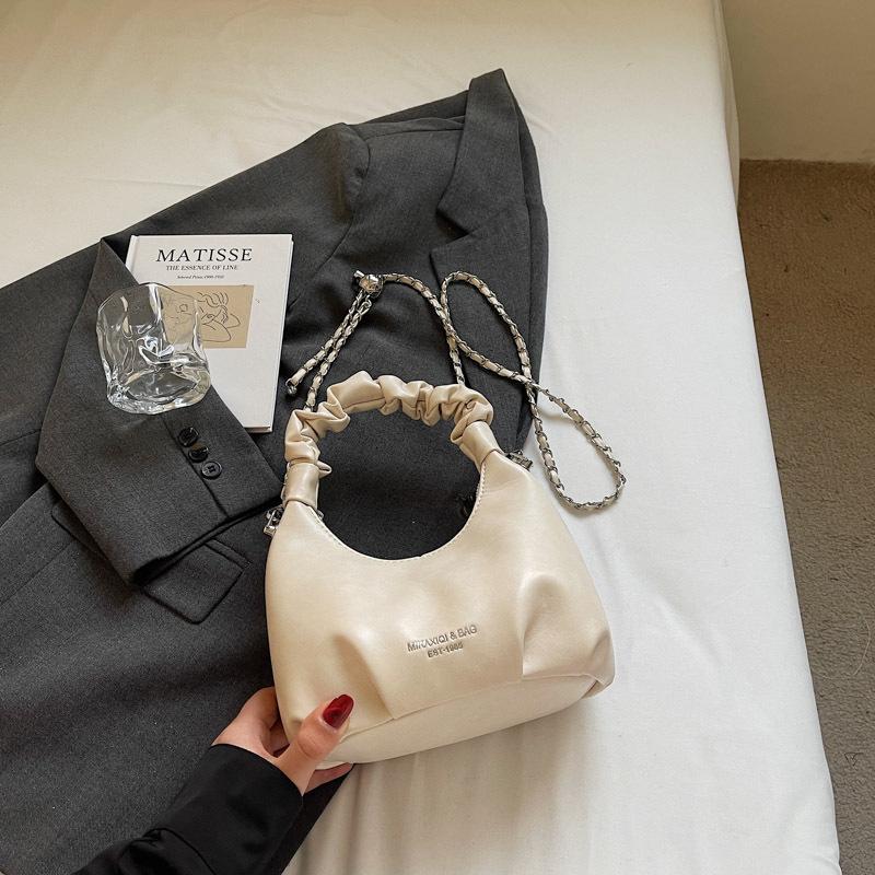 High-end Hand Bag Women's 2025 New Trendy Spring Popular Fashion Commuter Shoulder Messenger Bag Dumpling Bag