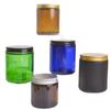 Unscented Candle Glass Cup with Lid Indoor Soy Wax Gift Scented Candle
