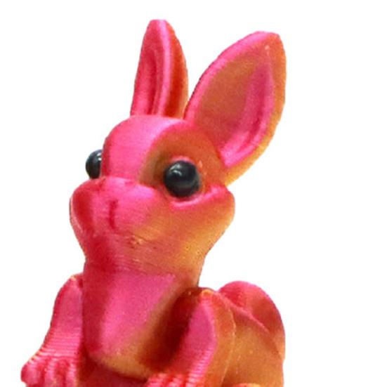 Påskhare Öra Äggprydnad med Ledad Kanin Inuti 3D-printad Rörliga Leder Kaninfigur Fidgetleksak Påskhelg Festdekoration