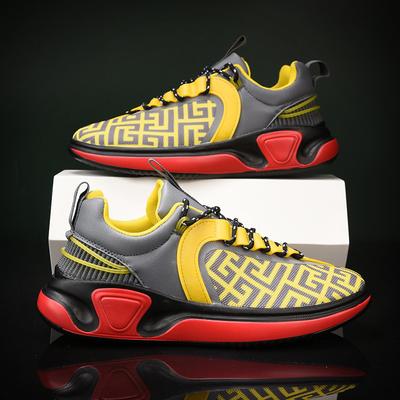 Hot Sale Fashion Yellow Sneakers for Men Comfort Platform Designer Shoes Men Trainers Casual Sneakers Men Zapatillas De Hombre