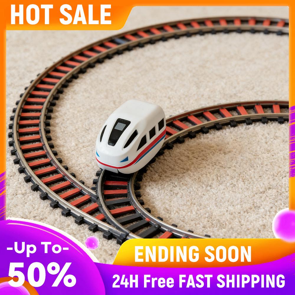 Electric Magnetic Rail Train Set Birthday Christmas New Year Gifts Track Train Toy for 3 4 5 6 7 8 Years Old Boys Girls