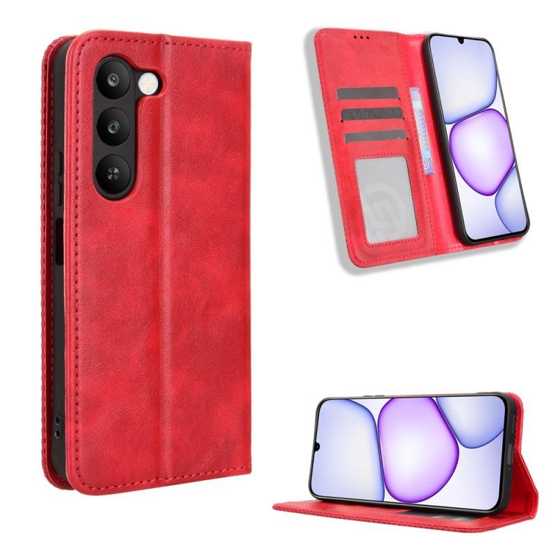 OPPO Realme C100 4G Case with Card Holder,Leather Wallet Case with Flip Card Slots, Kickstand & Magnetic Closure for OPPO Realme C100 4G