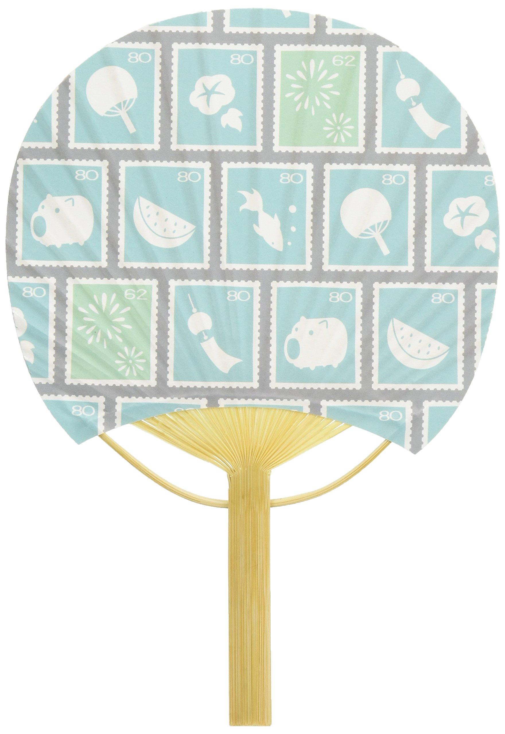 Shikoku Uchiwa Cool Breeze Letter Postcard Fan Summer Stamp (Unisex)