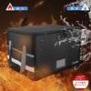 Caphill Fireproof Document Storage Box with Emergency Document Storage File Simple Valuables Hanging Black Lock, Waterproof, Supplies, Case, Box,